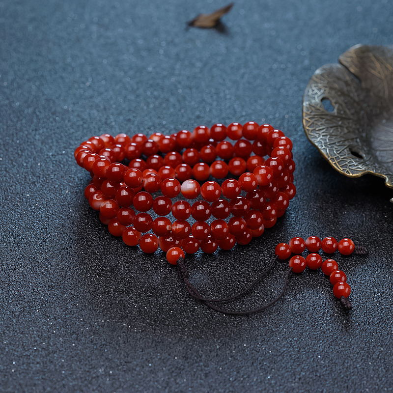 阿卡珊瑚佛珠-红掌柜