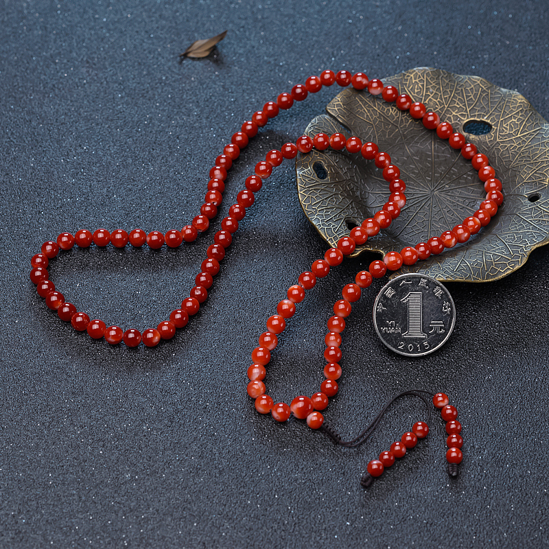 日本阿卡珊瑚108佛珠-红掌柜