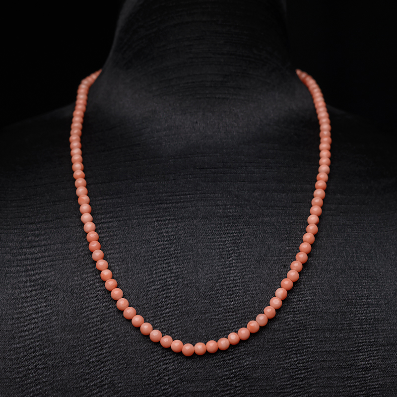 4mm深水珊瑚项链-红掌柜