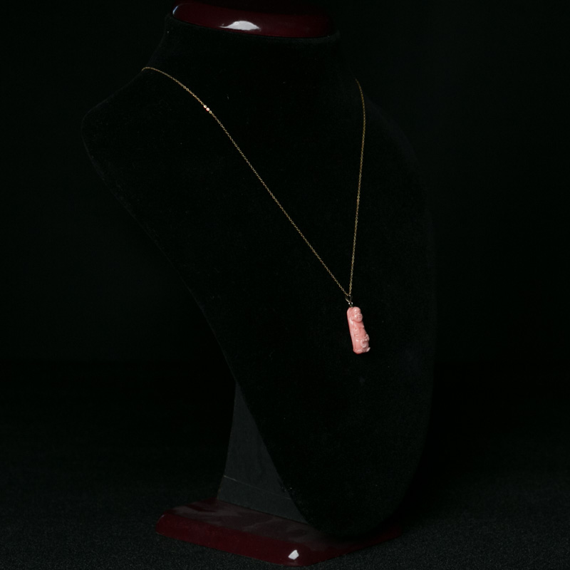 深水珊瑚佛项链-红掌柜