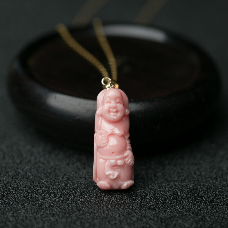 珊瑚佛项链-红掌柜