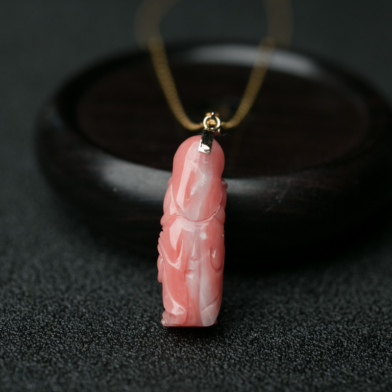 深水珊瑚佛项链-红掌柜