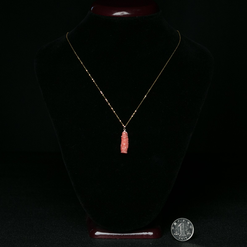 台湾珊瑚佛项链-红掌柜