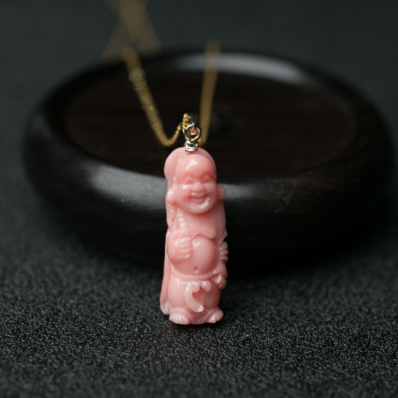 珊瑚佛项链-红掌柜