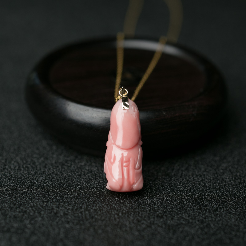 深水珊瑚佛项链-红掌柜