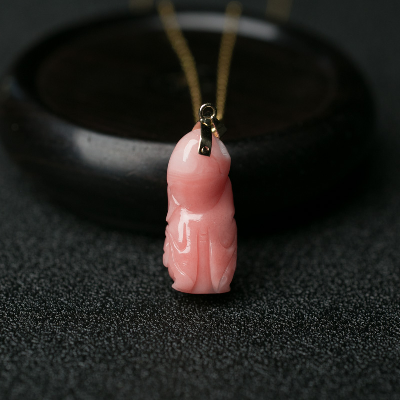 深水珊瑚佛项链-红掌柜