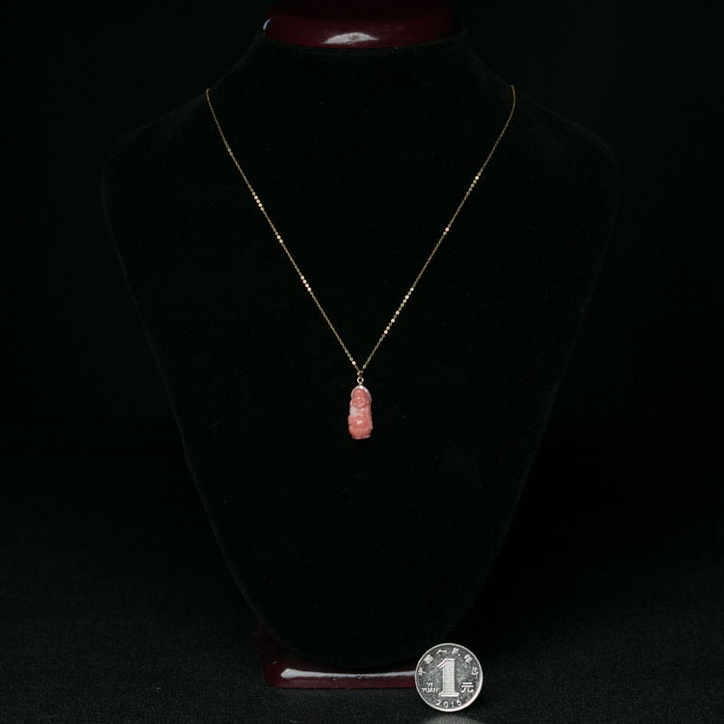 台湾珊瑚佛项链-红掌柜