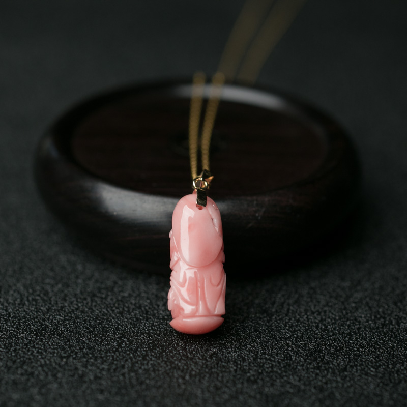 深水珊瑚佛项链-红掌柜