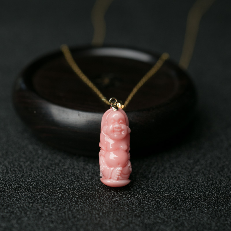 珊瑚佛项链-红掌柜