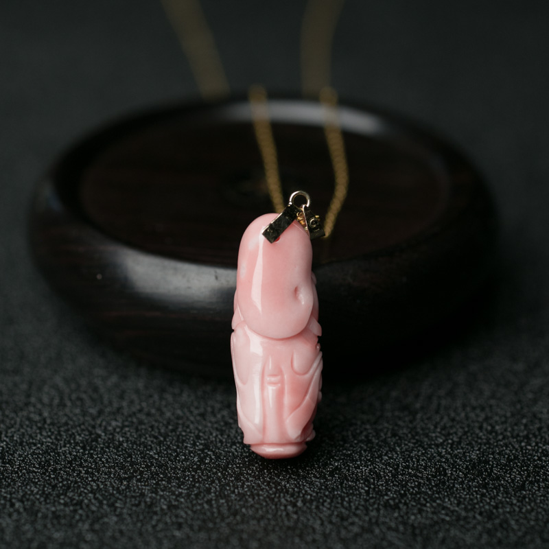 深水珊瑚佛项链-红掌柜