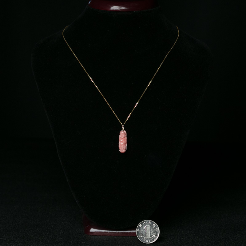 台湾珊瑚佛项链-红掌柜