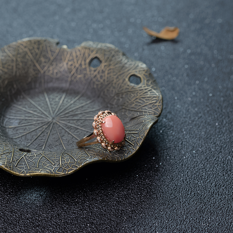 深水珊瑚戒指-红掌柜