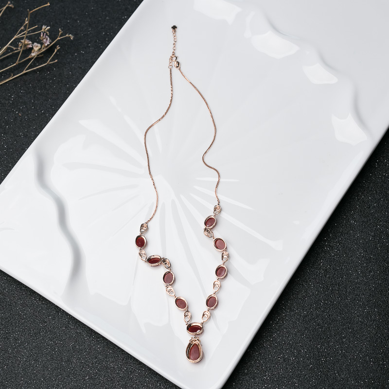 18K阿卡红珊瑚项链-红掌柜