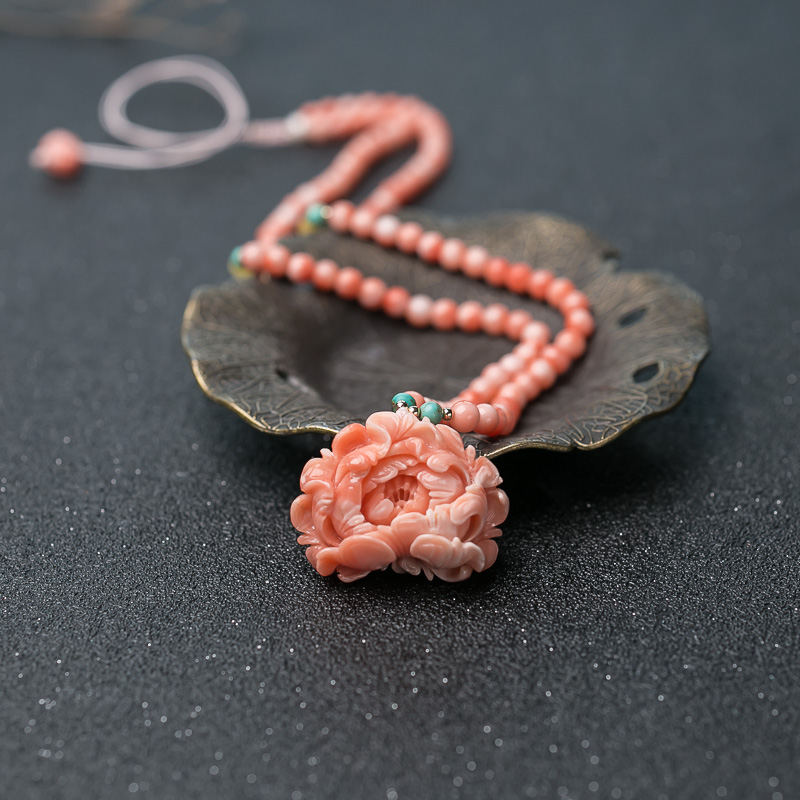 深水珊瑚花项链-红掌柜