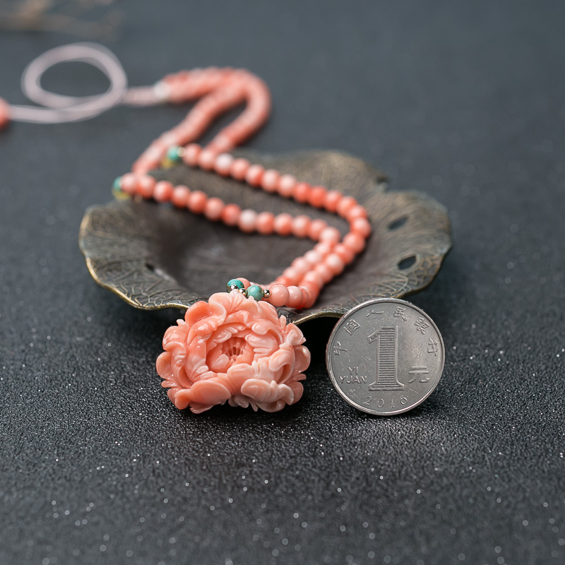 深水珊瑚花项链-红掌柜