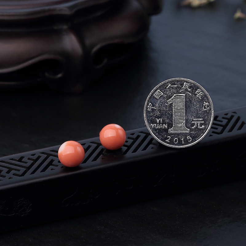 珊瑚圆珠对珠-红掌柜