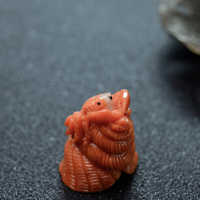 MOMO珊瑚八方招财小摆件-红掌柜