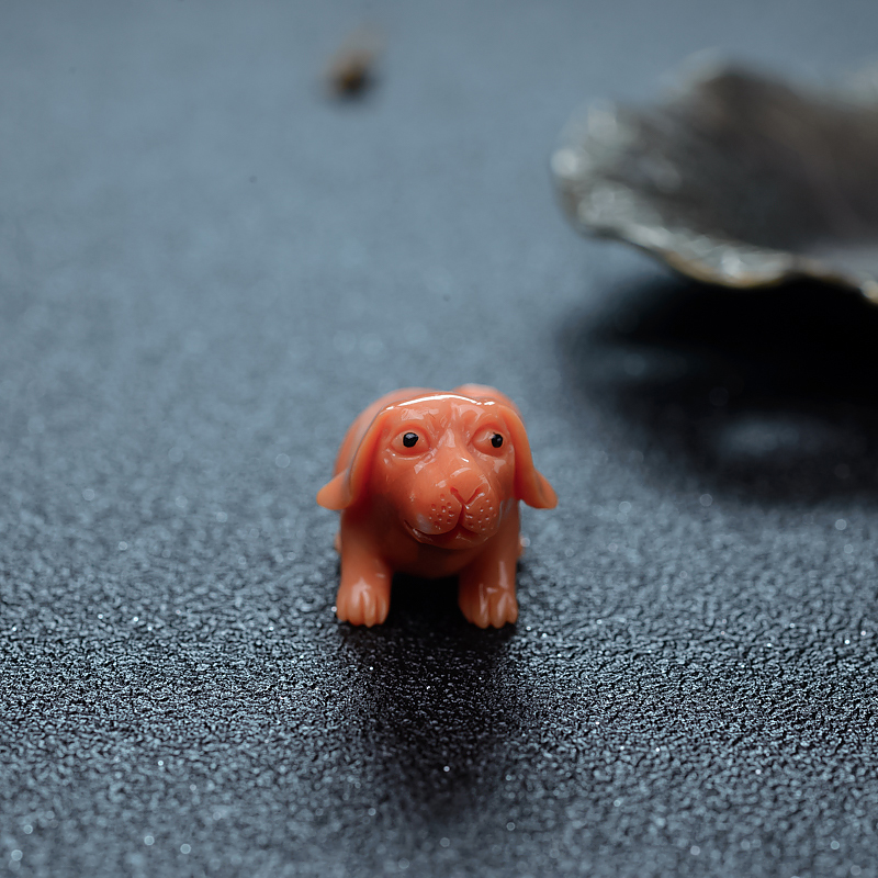 MOMO珊瑚旺财小摆件-红掌柜