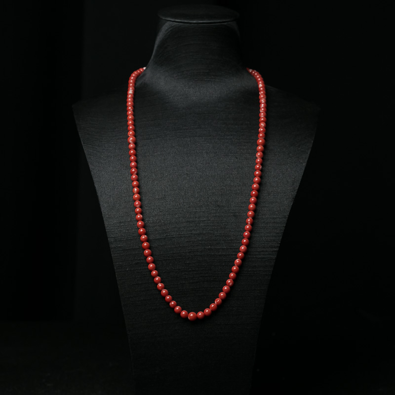 5mmMOMO珊瑚108佛珠-红掌柜