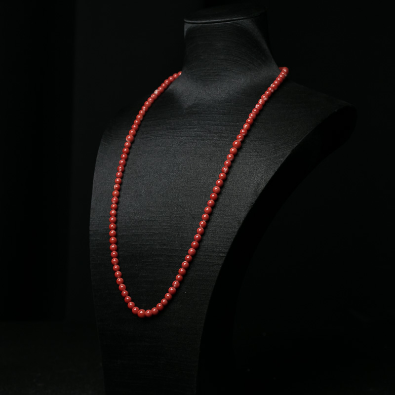 MOMO珊瑚108佛珠-红掌柜