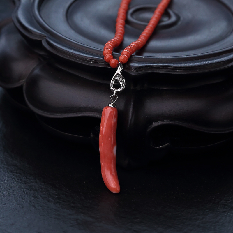 天然珊瑚项链红掌柜