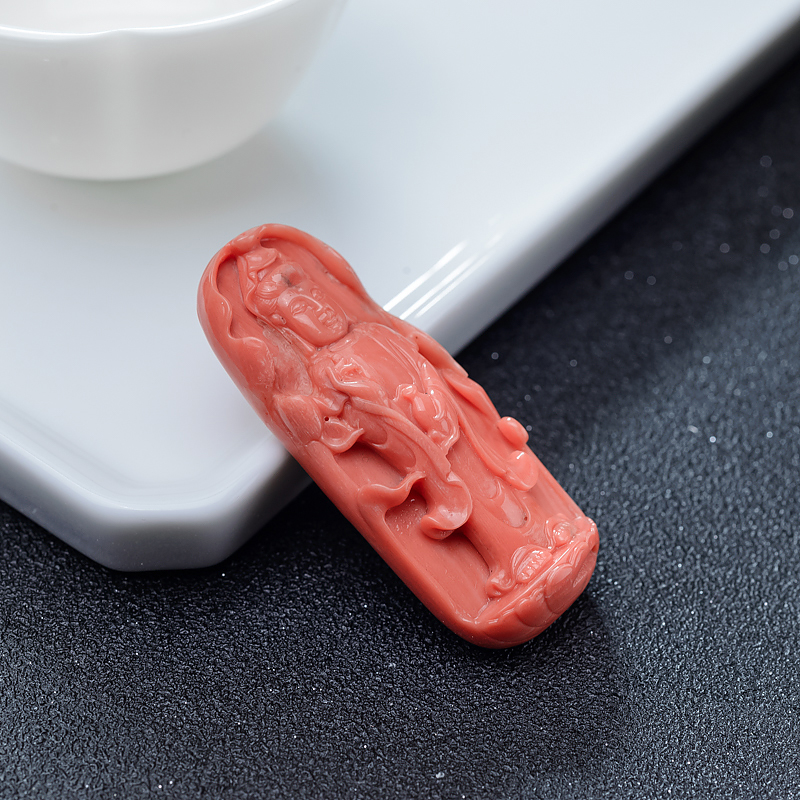 红珊瑚观音吊坠-红掌柜