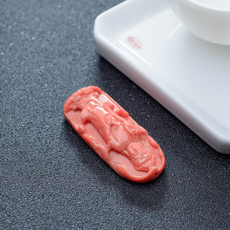 红珊瑚观音吊坠-红掌柜