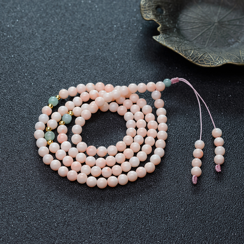 深水珊瑚108佛珠-红掌柜