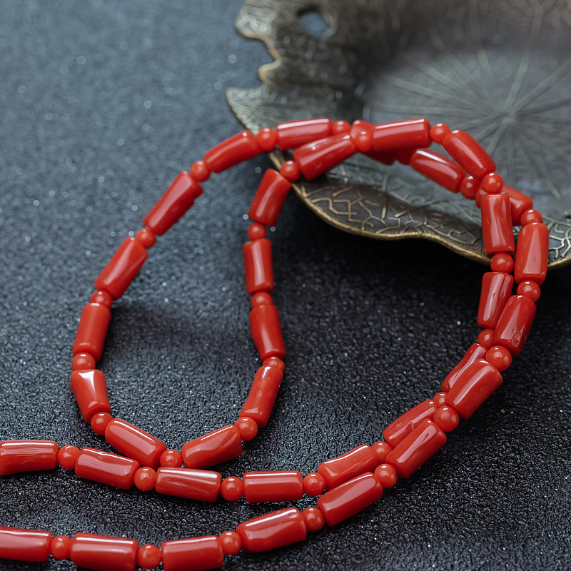 天然珊瑚项链-红掌柜