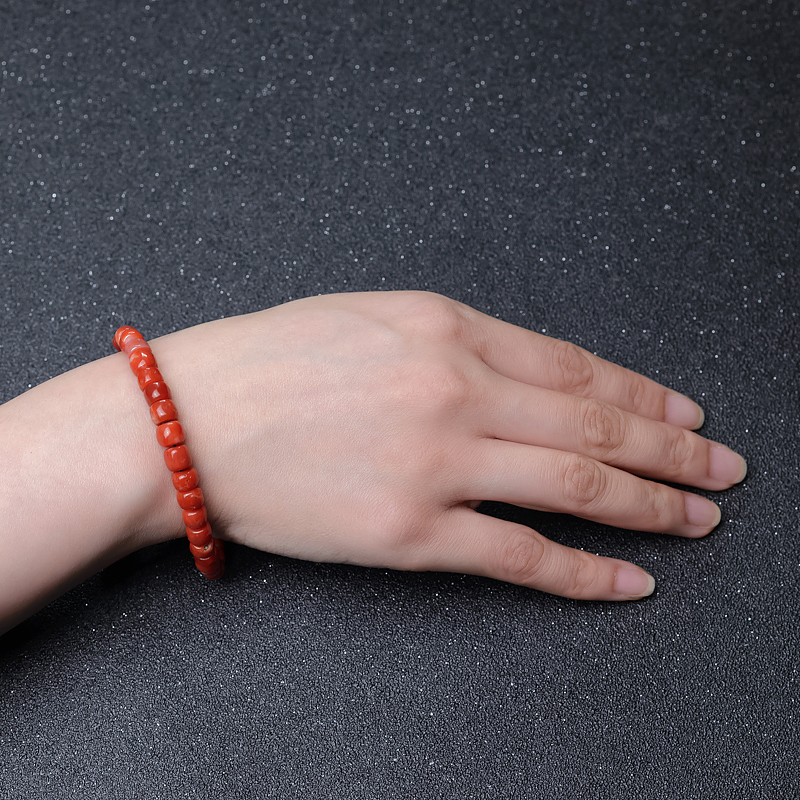 天然阿卡珊瑚手链-红掌柜