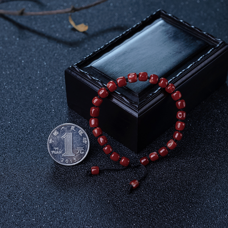 阿卡正红珊瑚手串-红掌柜