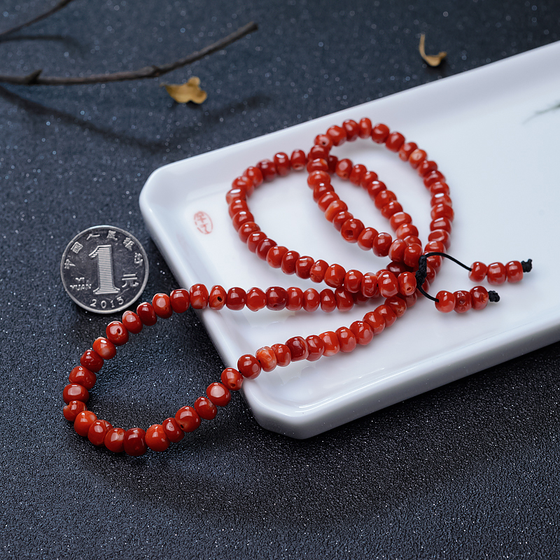 阿卡红珊瑚项链-红掌柜