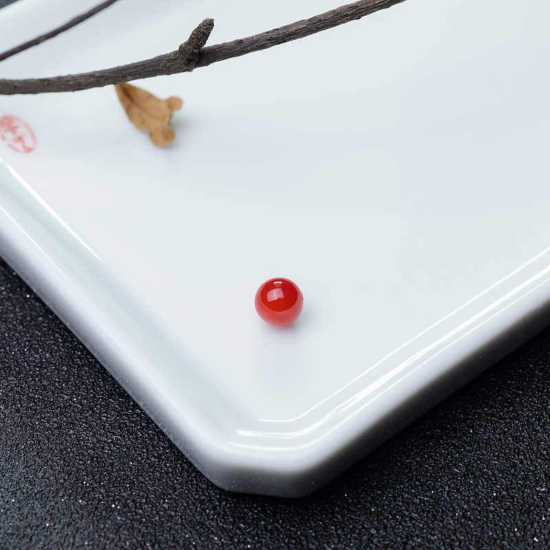 7mm阿卡正红珊瑚圆珠-红掌柜