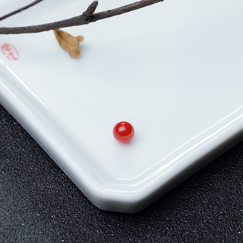 7mm正红珊瑚圆珠-红掌柜