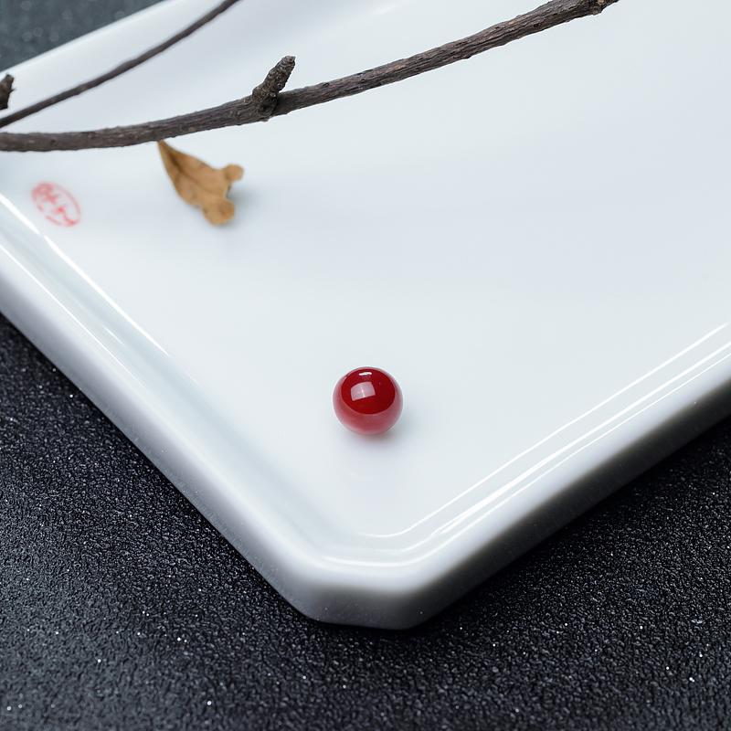 8mm阿卡红珊瑚圆珠-红掌柜