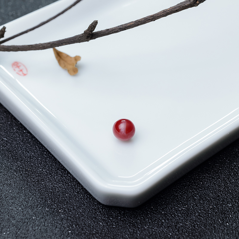 8mm阿卡珊瑚圆珠-红掌柜