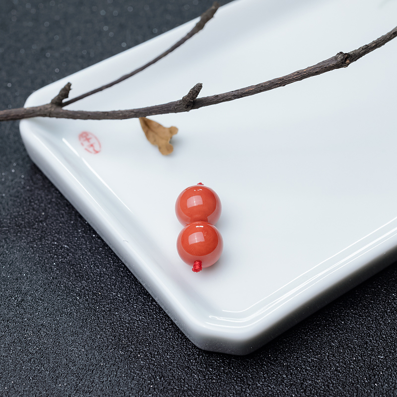 天然红珊瑚圆珠-红掌柜