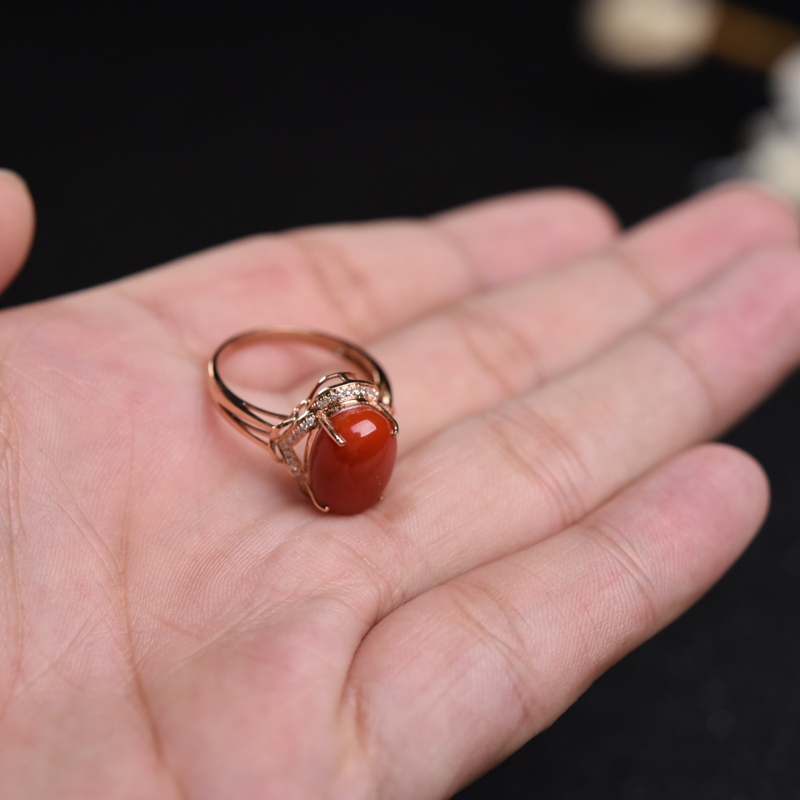 红珊瑚戒指-红掌柜