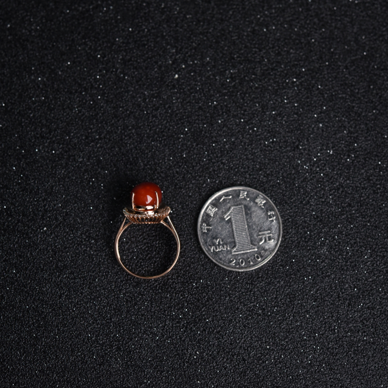 珊瑚戒指-红掌柜