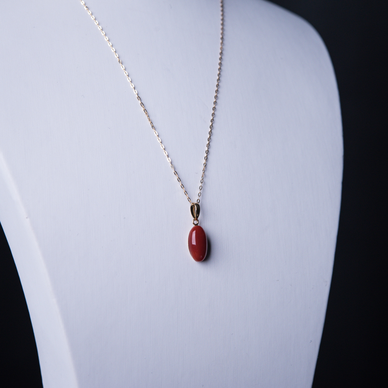 18K阿卡珊瑚项链-红掌柜