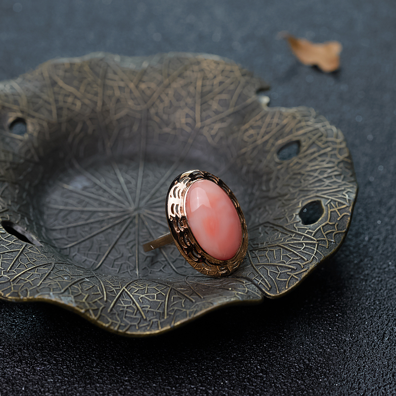 深水珊瑚戒指-红掌柜