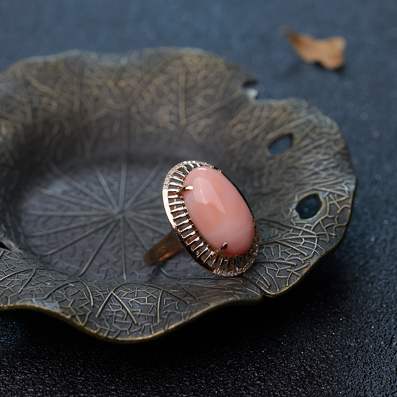 深水珊瑚戒指-红掌柜