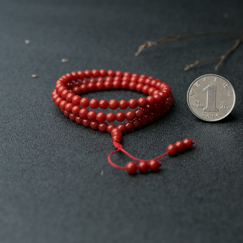 沙丁珊瑚佛珠-红掌柜
