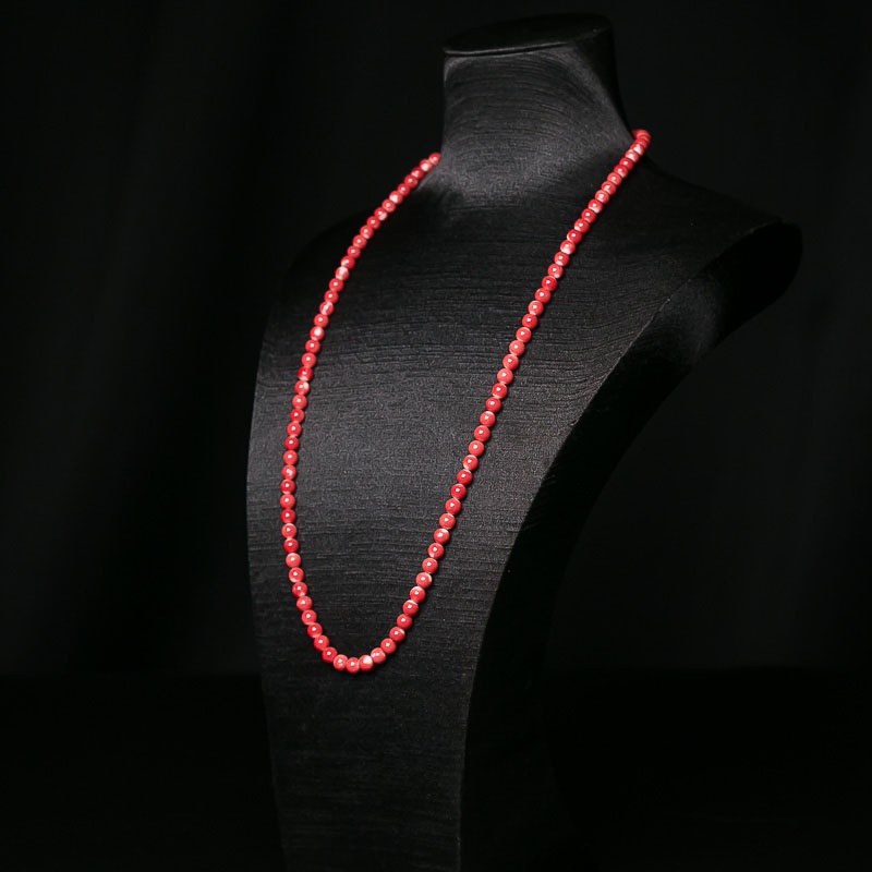 天然MOMO珊瑚108佛珠-红掌柜