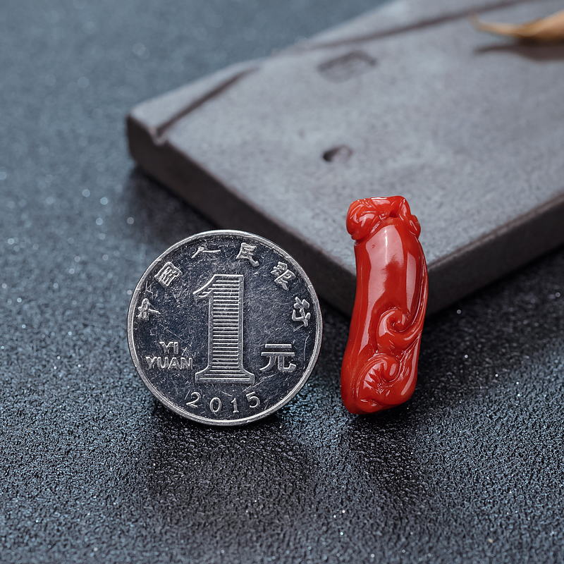 日本阿卡珊瑚如意吊坠-红掌柜