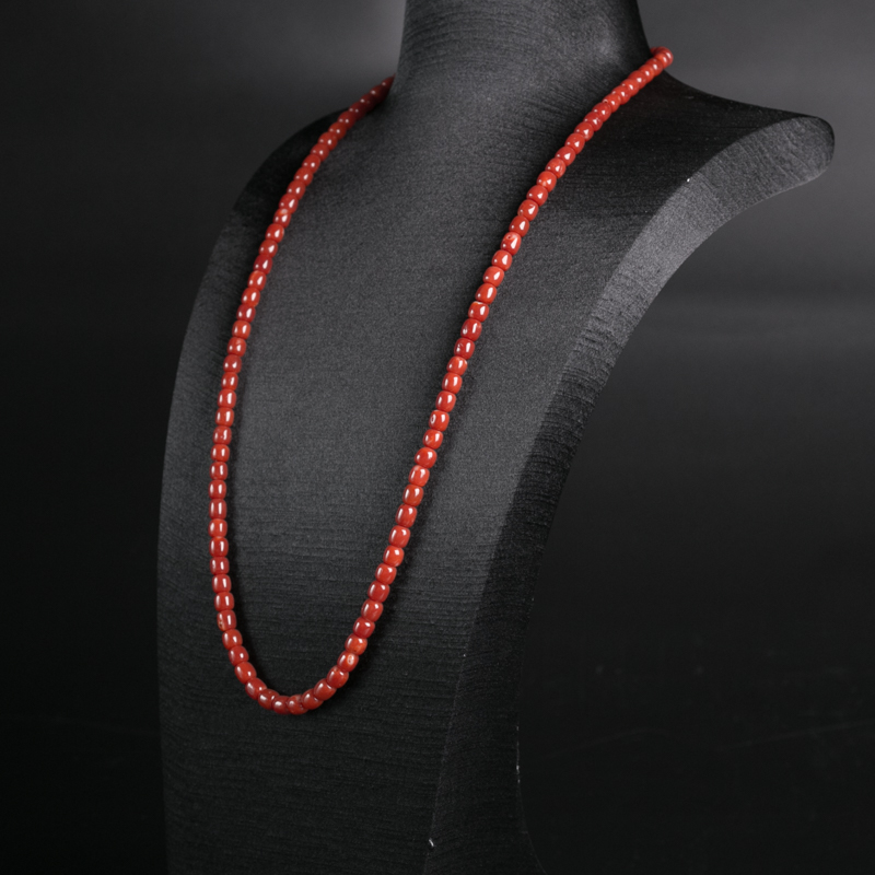 珊瑚苹果珠长链-红掌柜