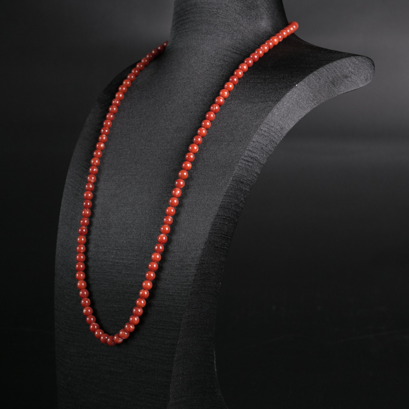 日本阿卡珊瑚108佛珠-红掌柜