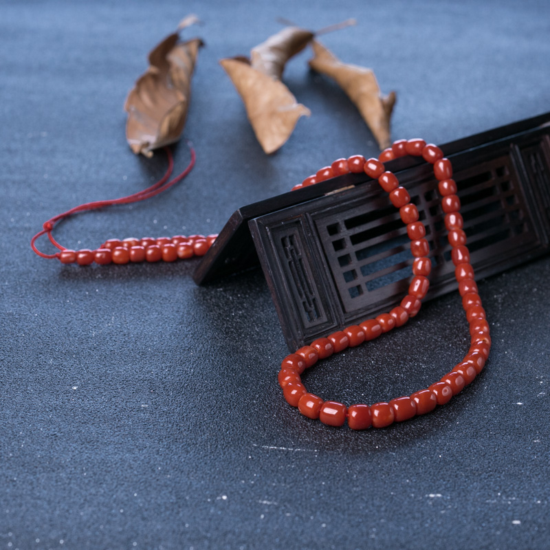 珊瑚苹果珠塔链-红掌柜