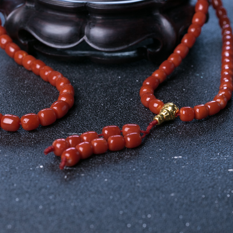 阿卡珊瑚佛珠-红掌柜
