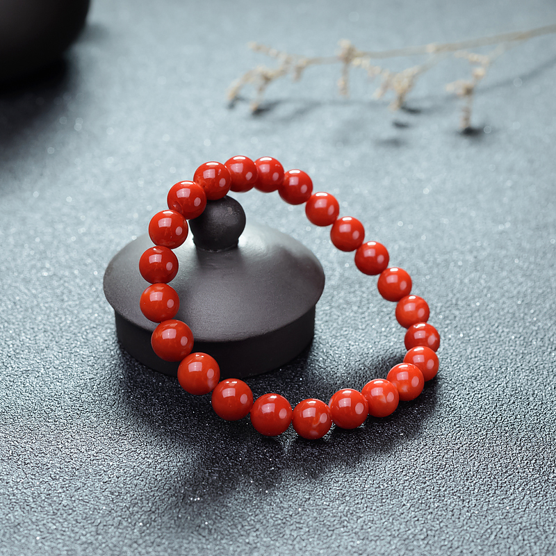珊瑚单圈手串-红掌柜